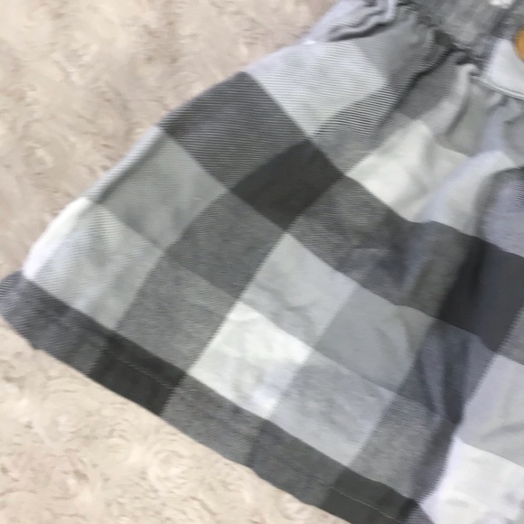 Carter’s Gray Plaid Suspender Skirt Overalls 3M - Picture 2 of 4